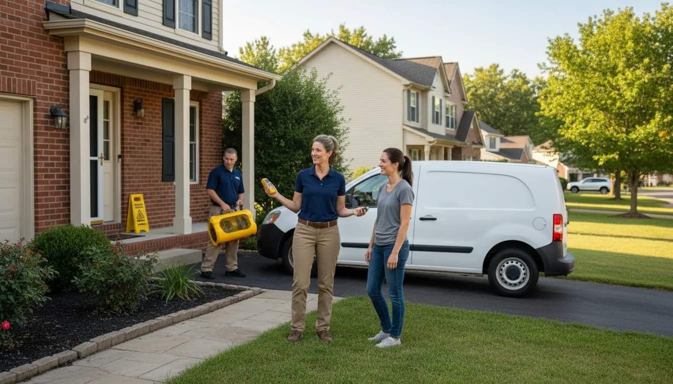 Water restoration image for Dehumidification And Cleanup Services in Shirley, AR